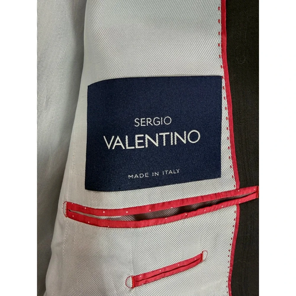 Sergio‎ Valentino Men's 48L Amaretto Wool Blazer Italy Business Career Winter
